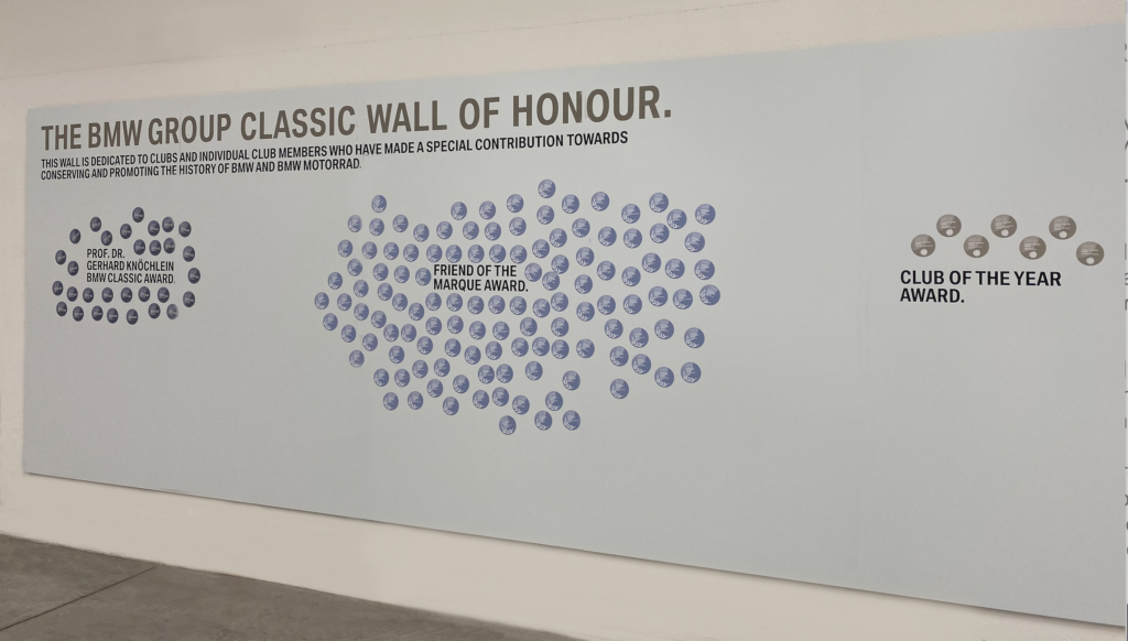 BMW Classic Wall of Honour